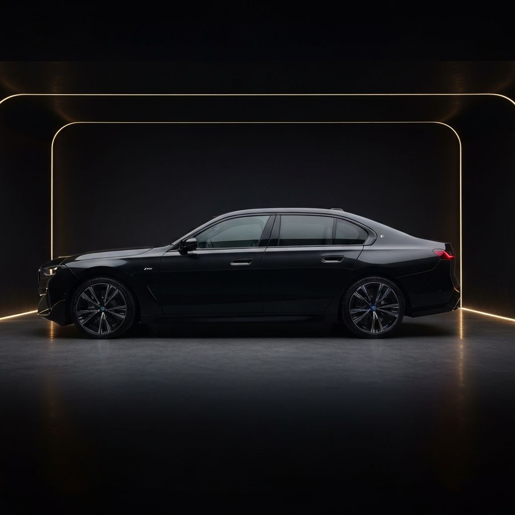 BMW i7 2025 - Black exterior luxury sedan